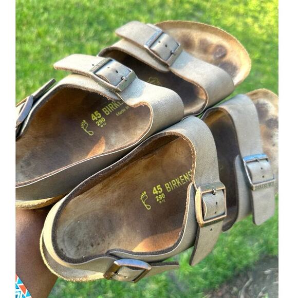 Birkenstock Milano Men’s Leather‎ Sandals Size 45 US M12  Mocha main image 8